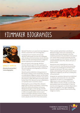 Filmmaker Biographies