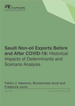 Saudi Non-Oil Exports Before and After COVID-19: Historical Impacts of Determinants and Scenario Analysis