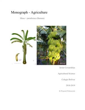 Monograph - Agriculture