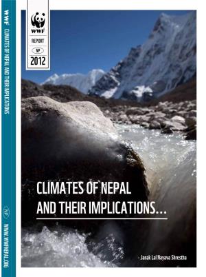 Climates of Nepal and Their Implications... Np Ep R 20