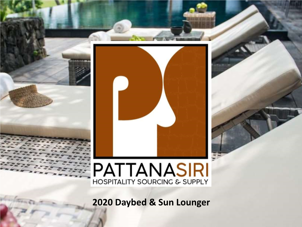 2020 Daybed & Sun Lounger