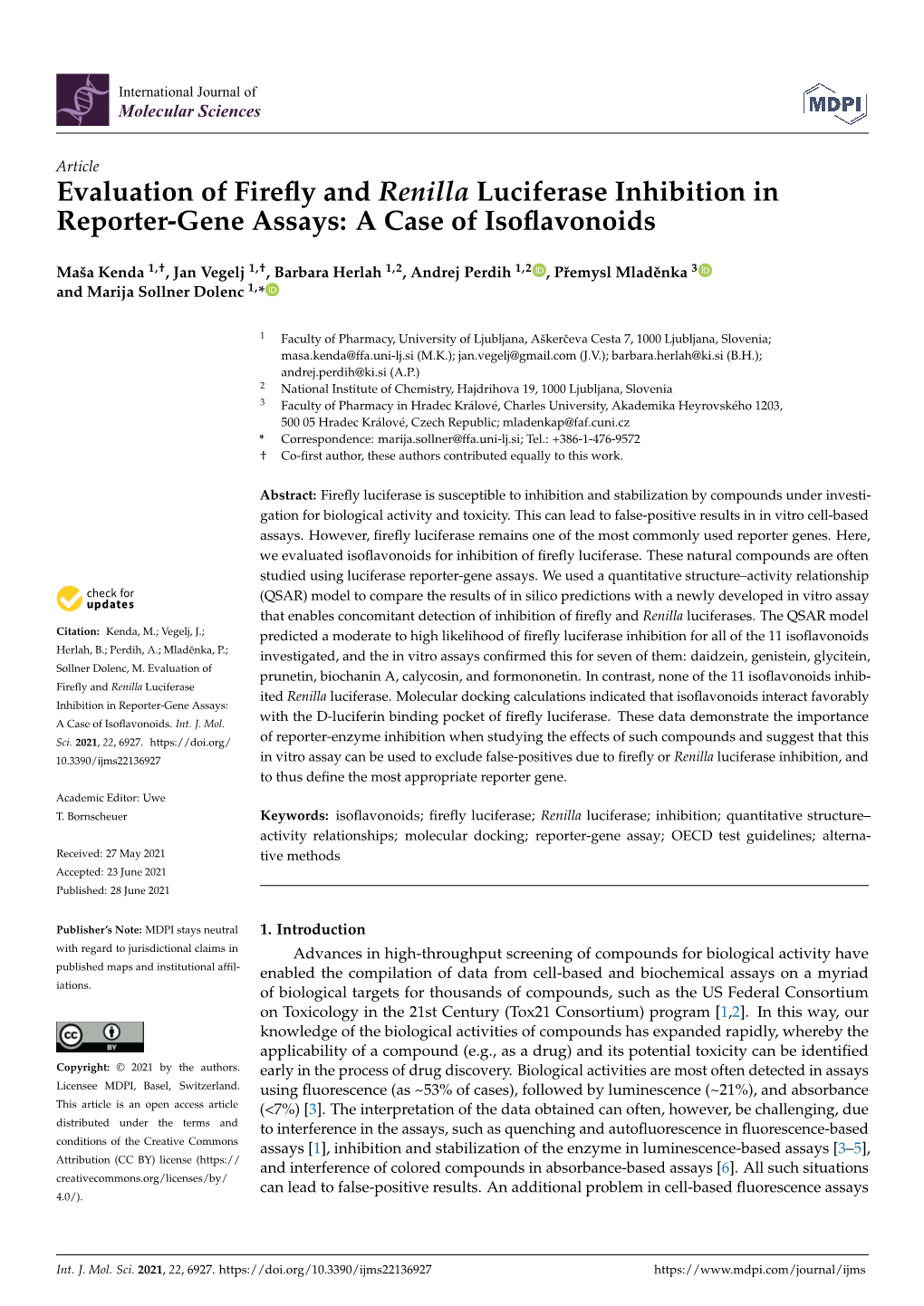 Evaluation of Firefly and Renilla Luciferase Inhibition In