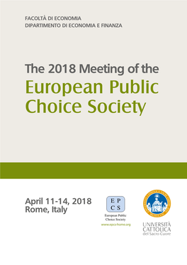 The EPCS: European Public Choice Society