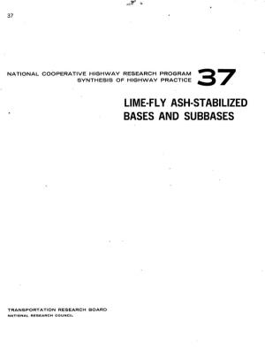 Lime-Fly Ash-Stabilized Bases and Subbases