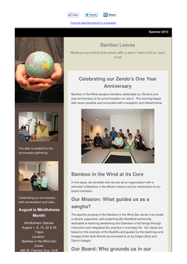 Summer 2013 Newsletter