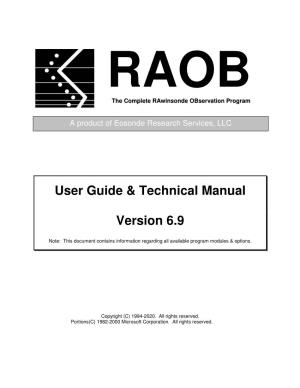 RAOB User Manual