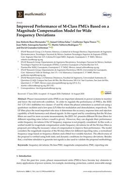 Improved Performance of M-Class Pmus Based on a Magnitude Compensation Model for Wide Frequency Deviations