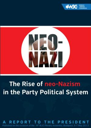 The Rise of Neo-Nazism in the Party Political System in Europe and Beyond