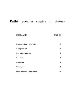 Pathé, Premier Empire Du Cinéma