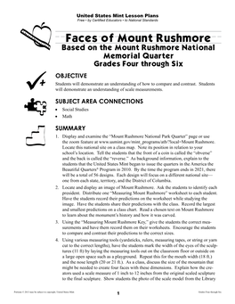 Faces of Mount Rushmore
