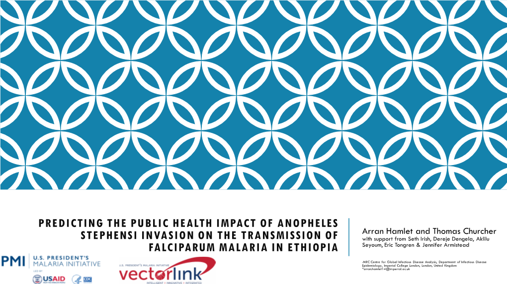 The Impact of Anopheles Stephensi Introduction and Establishment on Malaria Transmission in Ethiopia