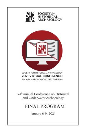 2021 Sha Conference Program