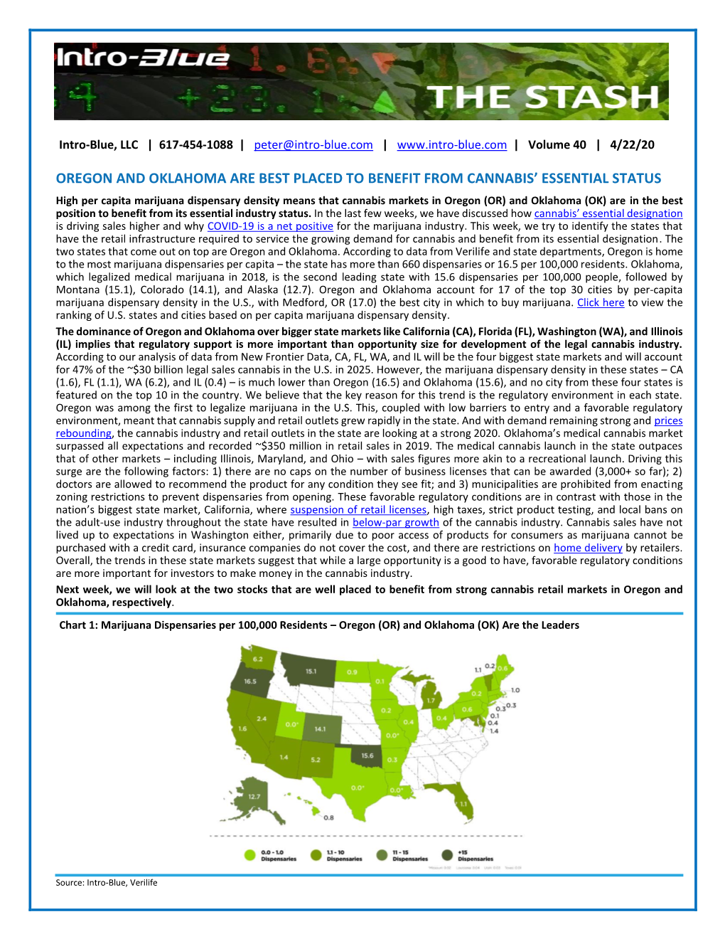 Oregon and Oklahoma Are Best Placed to Benefit From