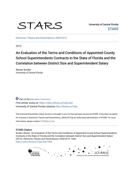 An Evaluation of the Terms and Conditions of Appointed County