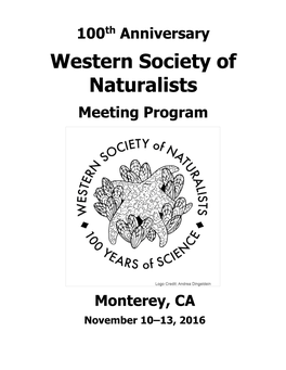 97Th Annual Meeting November 10–13, 2016 in Monterey, California