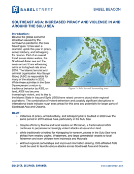 Increased Piracy and Violence in and Around the Sulu Sea