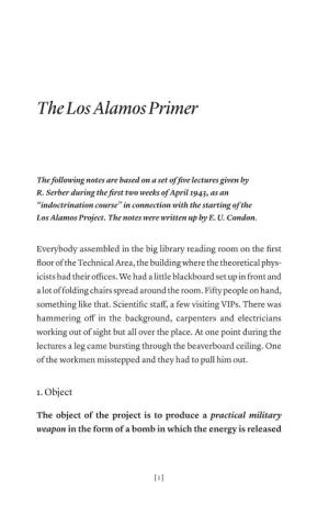 The Los Alamos Primer