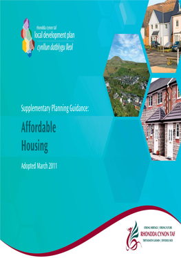 Supplementary Planning Guidance: Affordable Housing Adopted March 2011 1