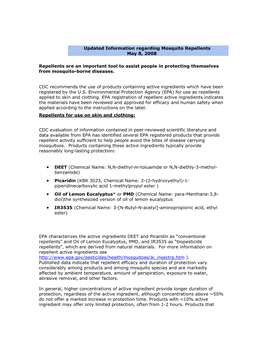 Updated Information Regarding Mosquito Repellents.PDF