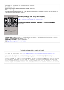 Historical Journal of Film, Radio and Television