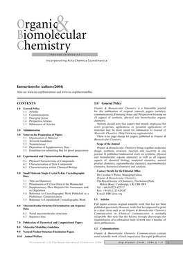 Organi &C Biomolecular Chemistry
