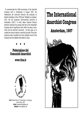 The International Anarchist Congress of 1907 M Page 68 Notes