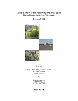 2001 Aerial Surveys in the North Umpqua River Basin