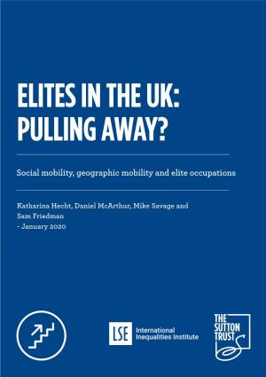 Social Mobility, Geographic Mobility and Elite Occupations