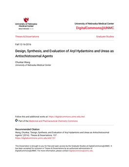 Design, Synthesis, and Evaluation of Aryl Hydantoins and Ureas As Antischistosomal Agents
