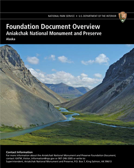 Foundation Document Overview, Aniakchak