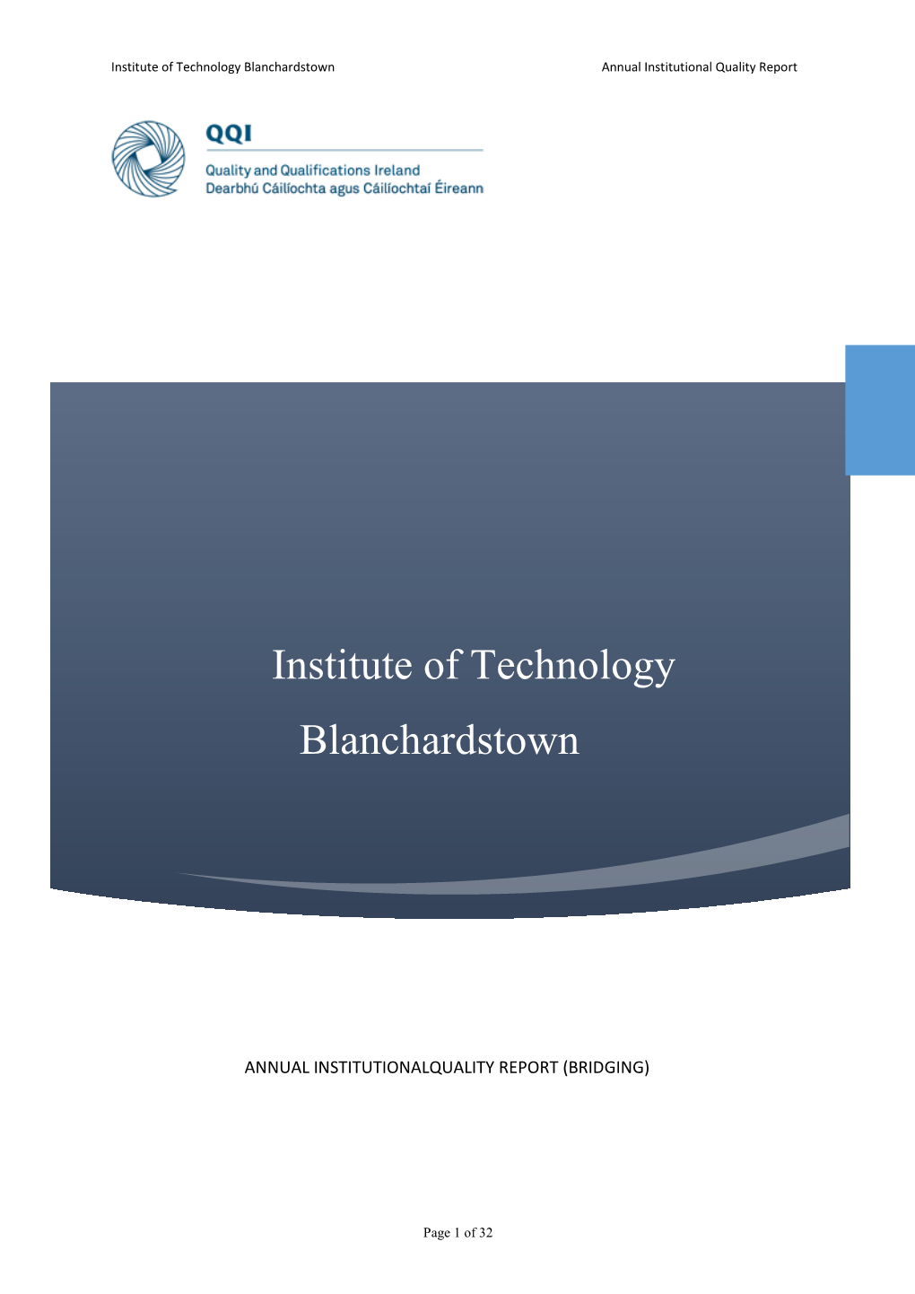 Annual Institutional Quality Report 2014.Pdf