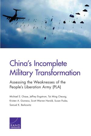 China's Incomplete Military Transformation