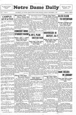 Notre Dame Daily 1923-12-02 (Volume 2, Number