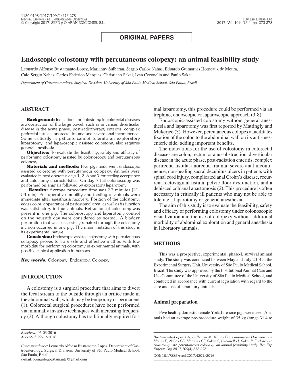 Endoscopic Colostomy with Percutaneous Colopexy