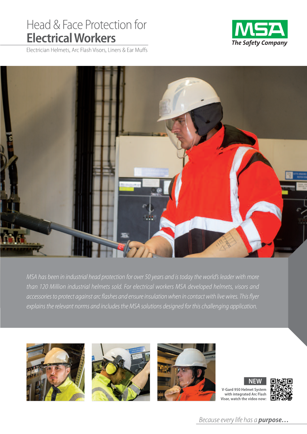 MSA Head & Face Protection for Electrical Workers