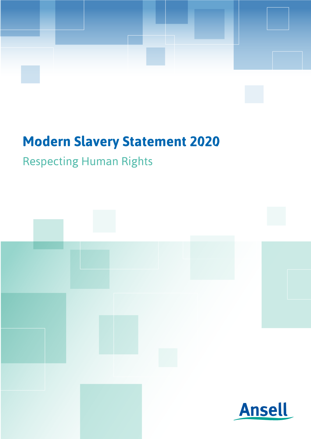 Modern Slavery Statement 2020 Respecting Human Rights Contents