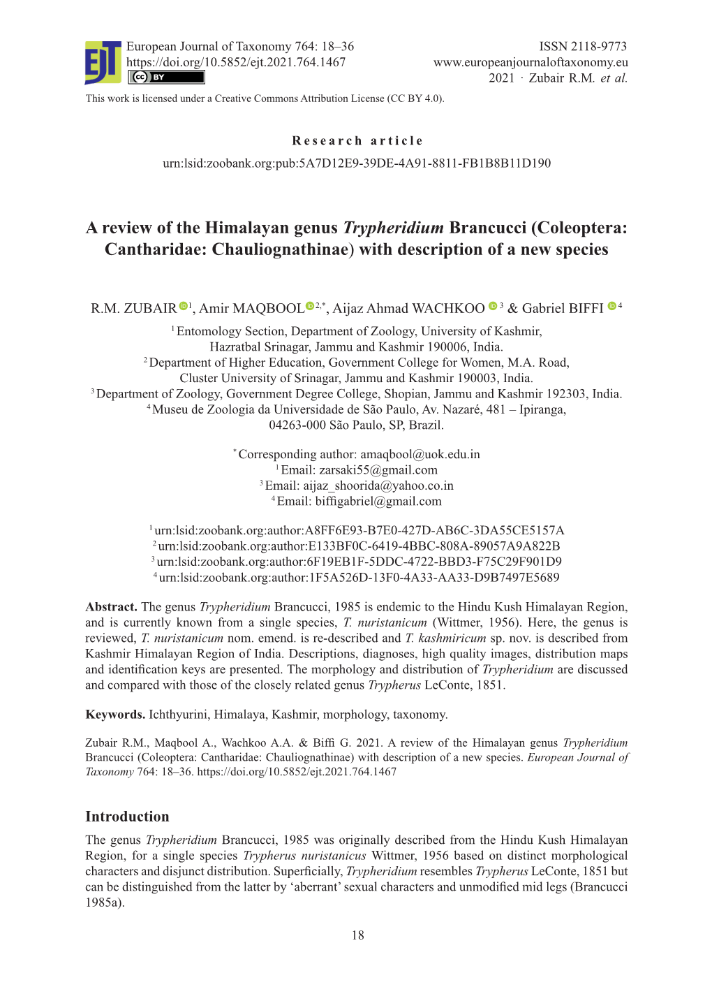 Coleoptera: Cantharidae: Chauliognathinae) with Description of a New Species