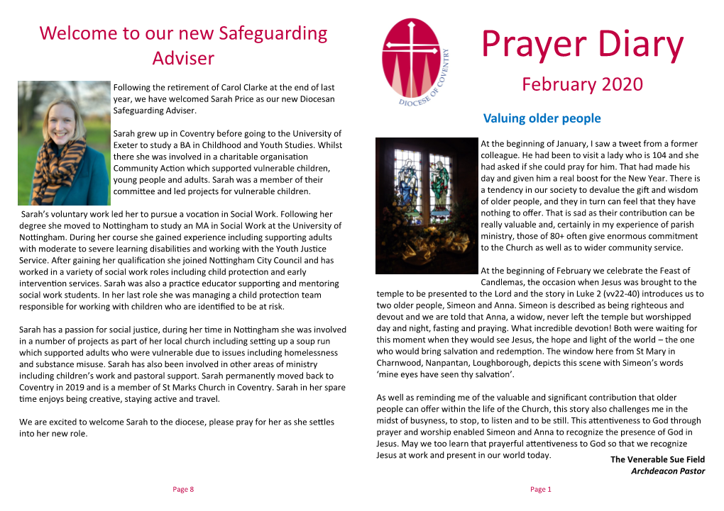 Prayer Diary