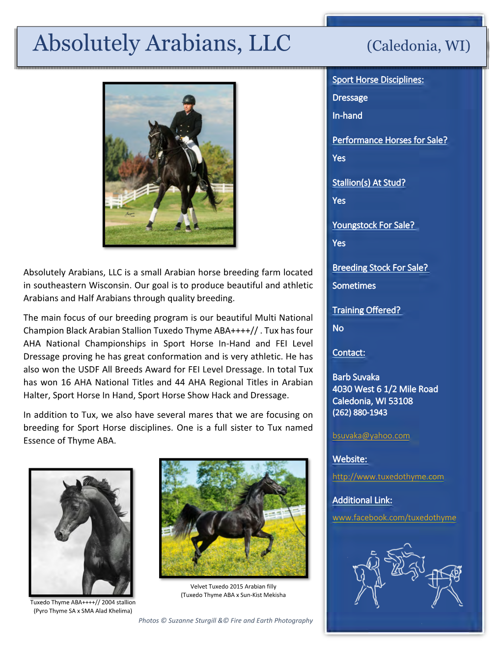 Absolutely Arabians, LLC (Caledonia, WI)