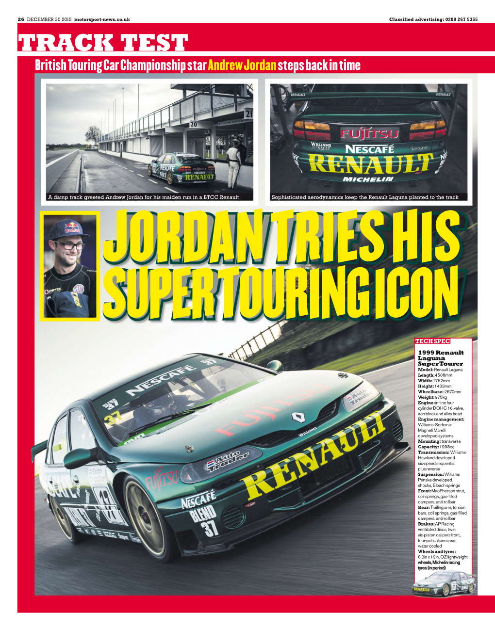 TRACK TEST British Touring Car Championship Star Andrew Jordan Steps Back in Time