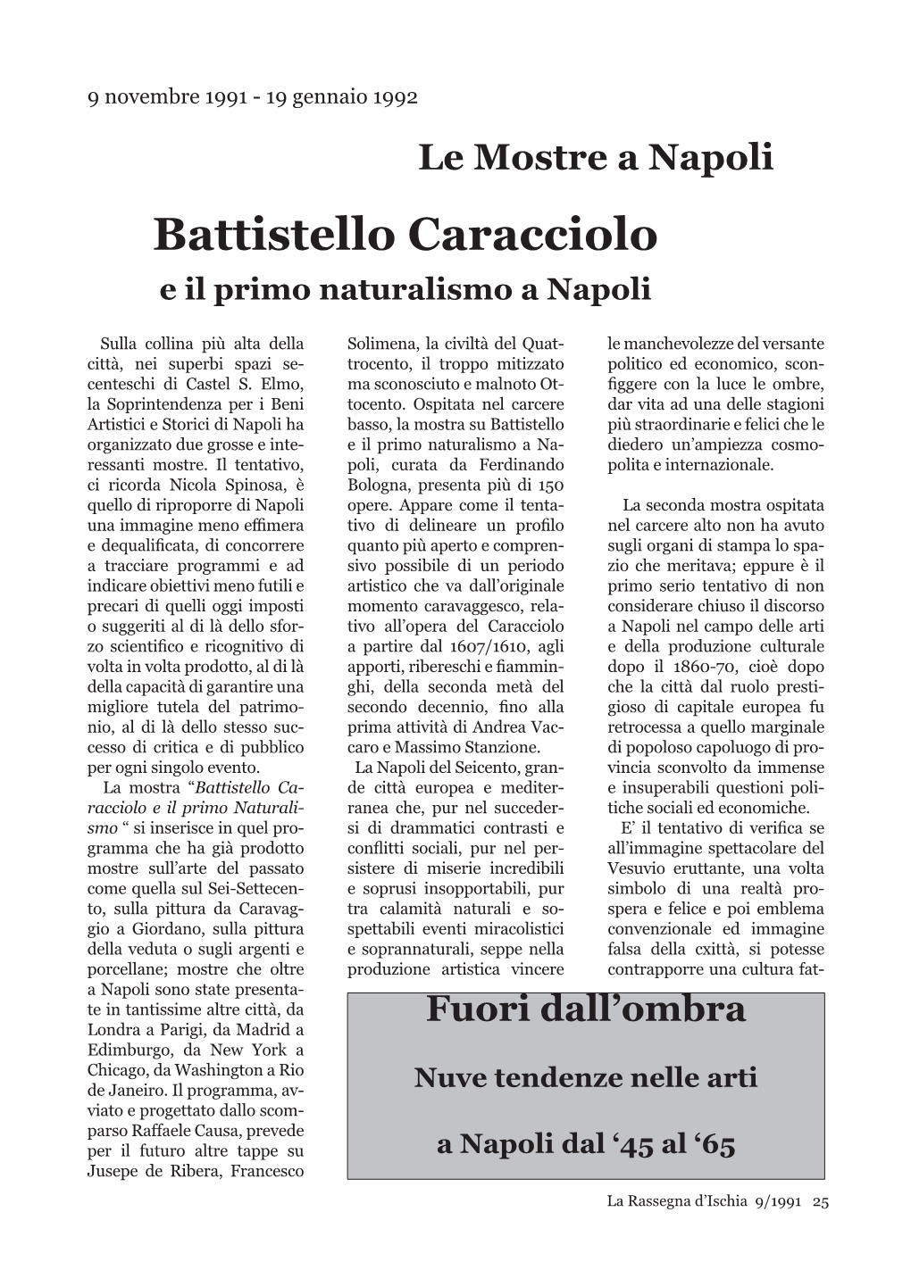 Battistello Caracciolo E Il Primo Naturalismo a Napoli