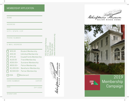 Museum Membership Form Brochure
