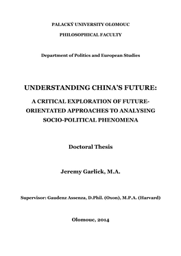 Understanding China's Future
