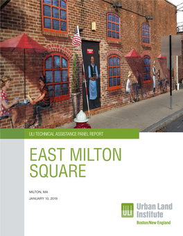 Uli Technical Assistance Panel Report East Milton Square