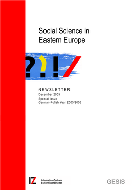 Social Science in Eastern Europe