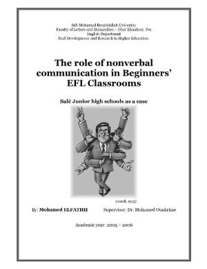 The Role of Nverbal Communication in Efl Classroom(Whole Paper)