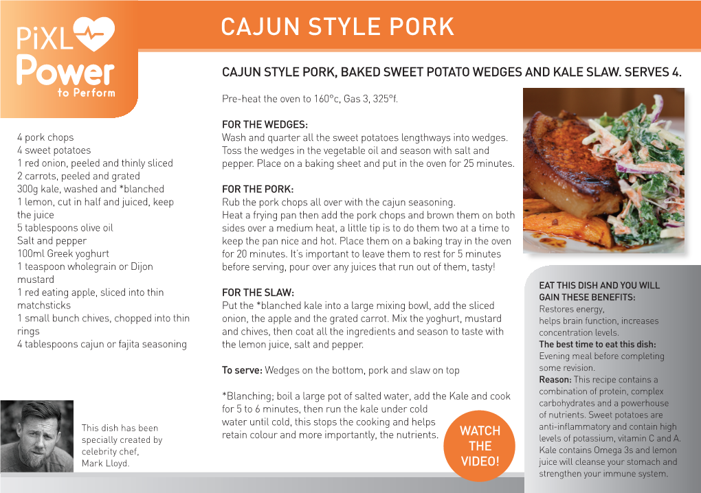 Cajun Style Pork