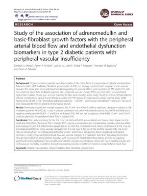 Study of the Association of Adrenomedullin and Basic