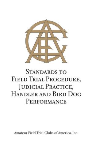 Standards to Field Trial Procedure Pages FM Print.Indd