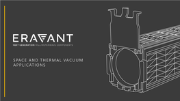 Space and Thermal Vacuum Applications Introduction